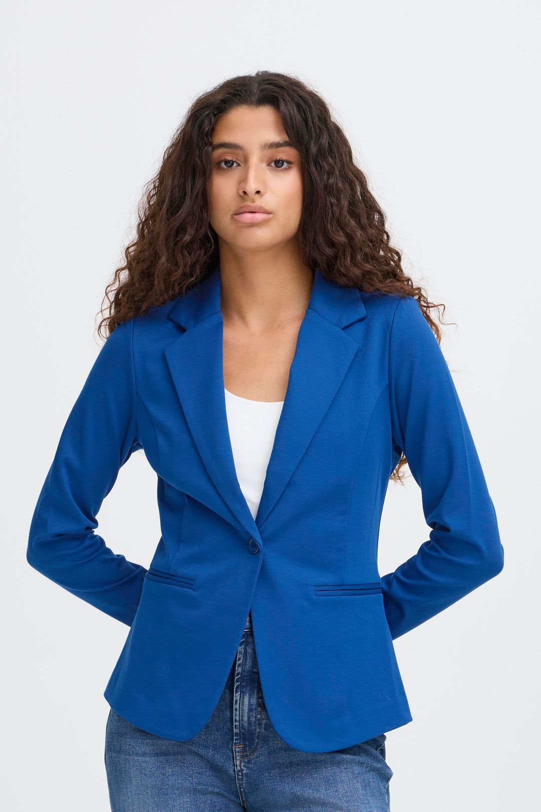 Kate Blazer Navy Peony