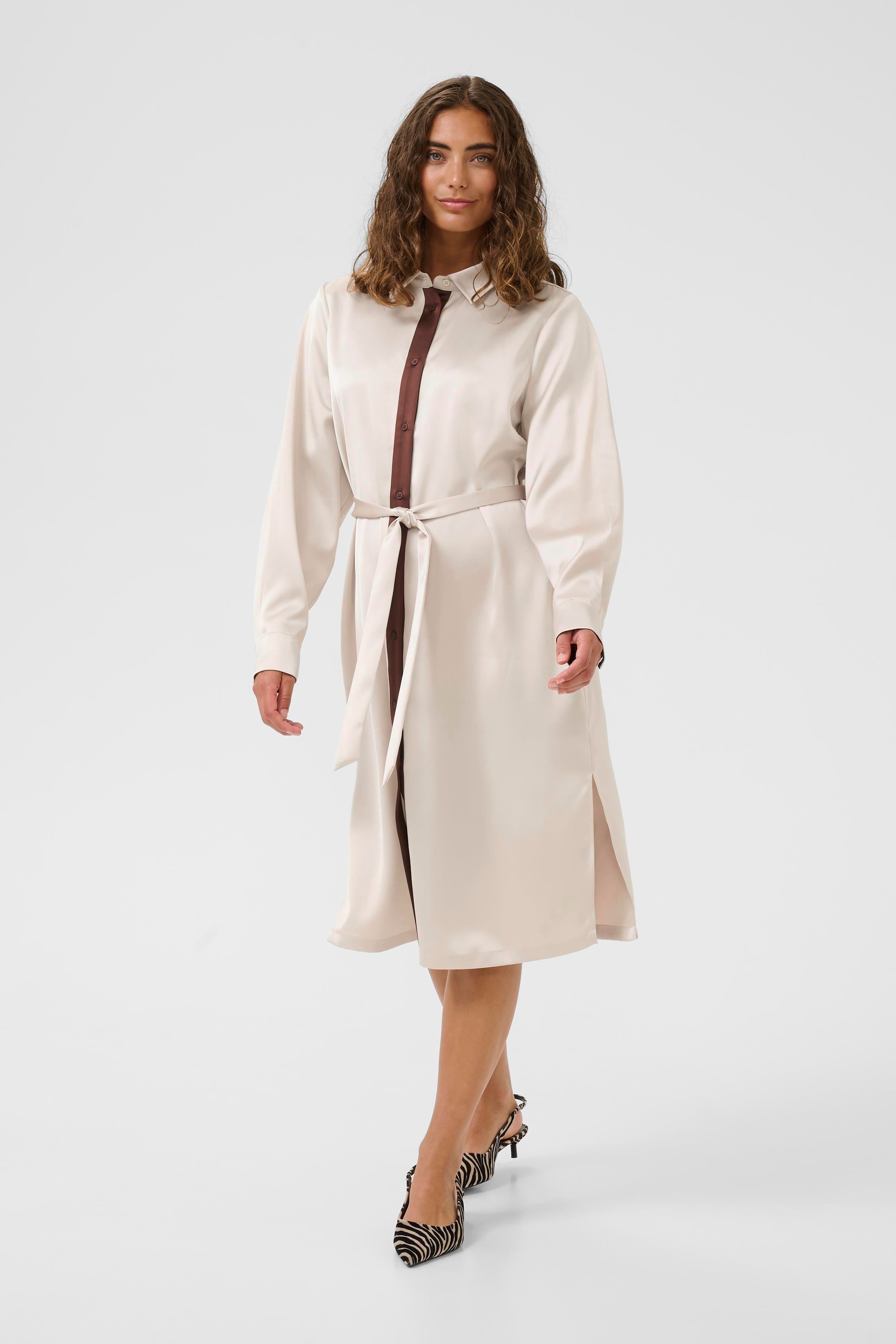 Annabelle Shirt Dress Cream Love The Flamingo