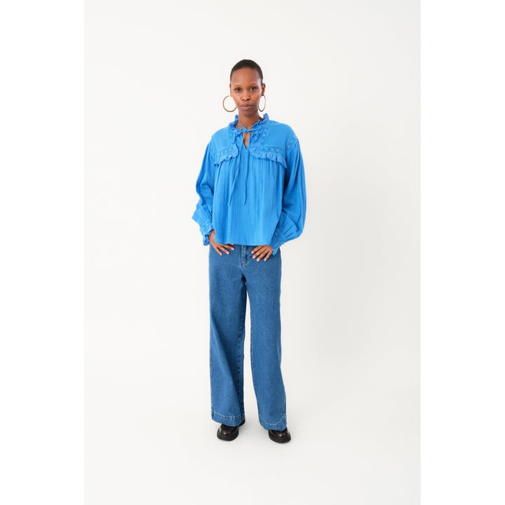Gemma Shirt - Neon Blue