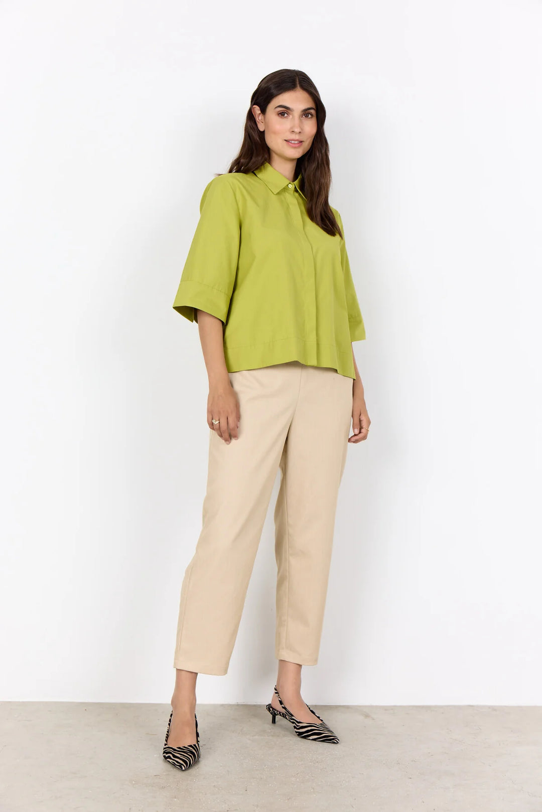 Netti 118 Blouse Lime Green