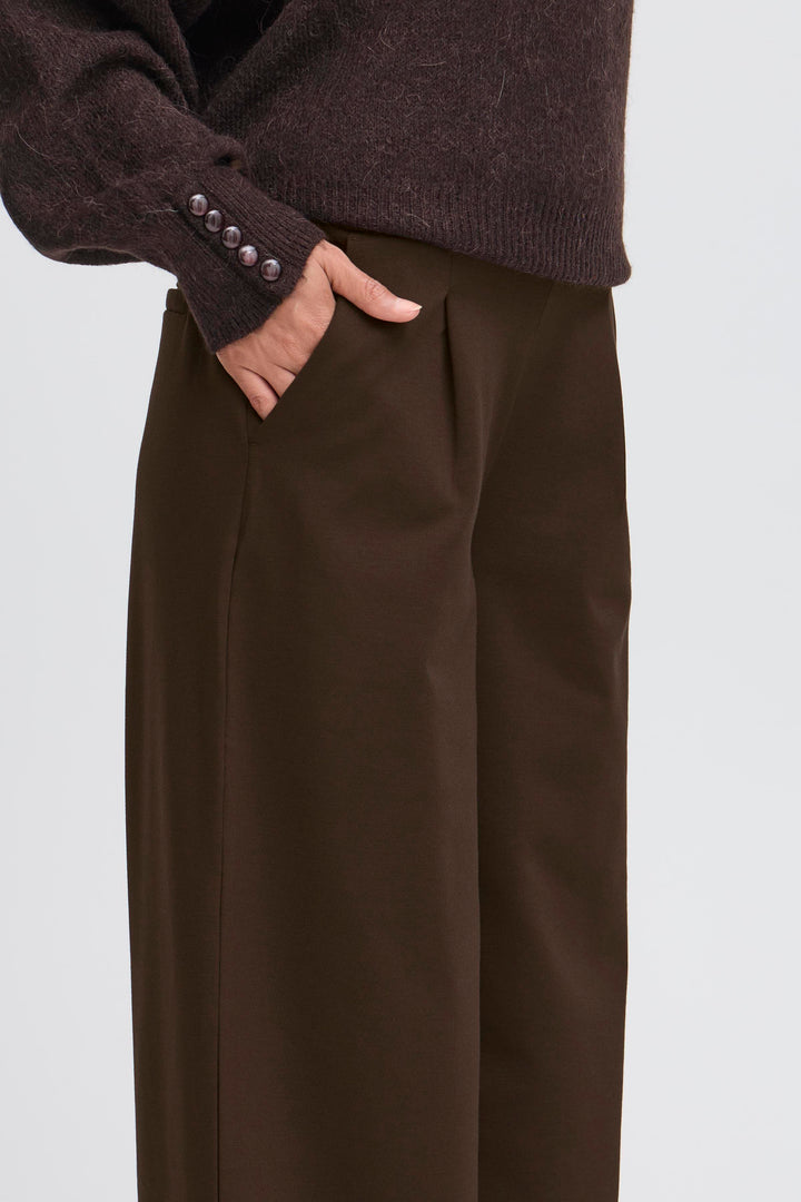 Kate SUS Long Wide Trousers Chocolate Torte