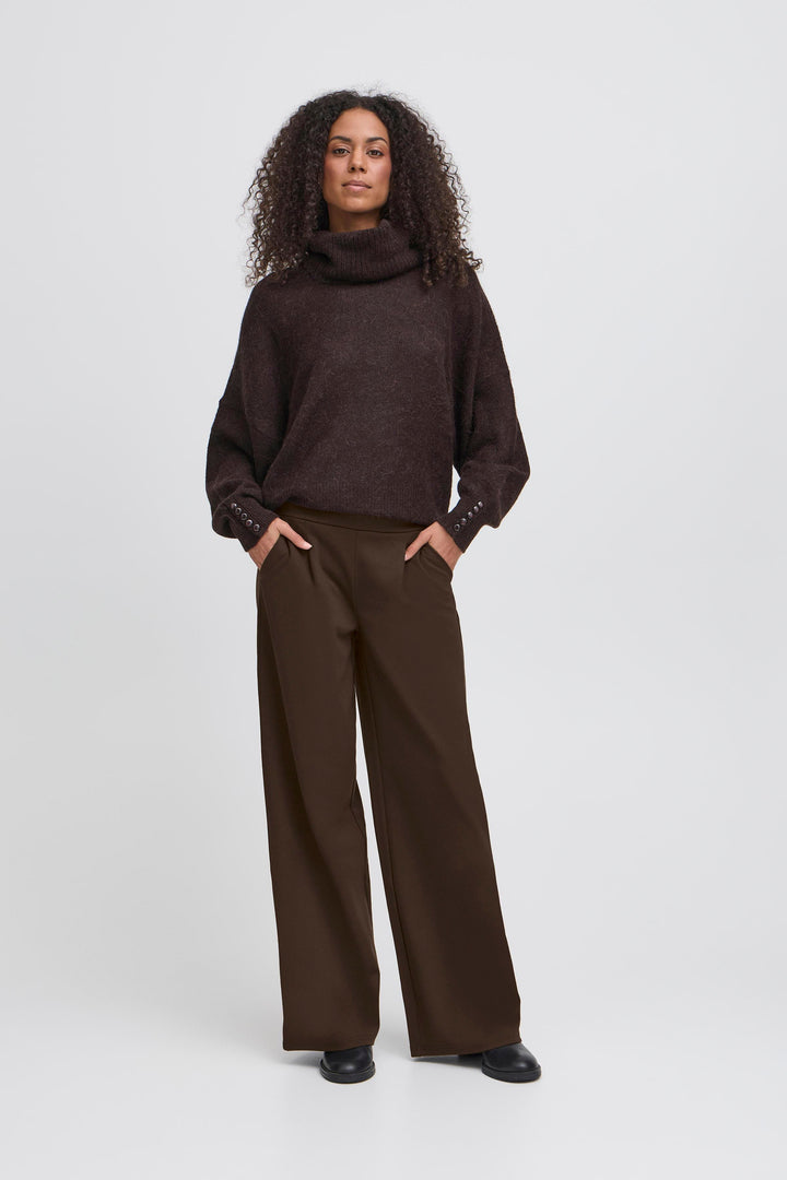 Kate SUS Long Wide Trousers Chocolate Torte