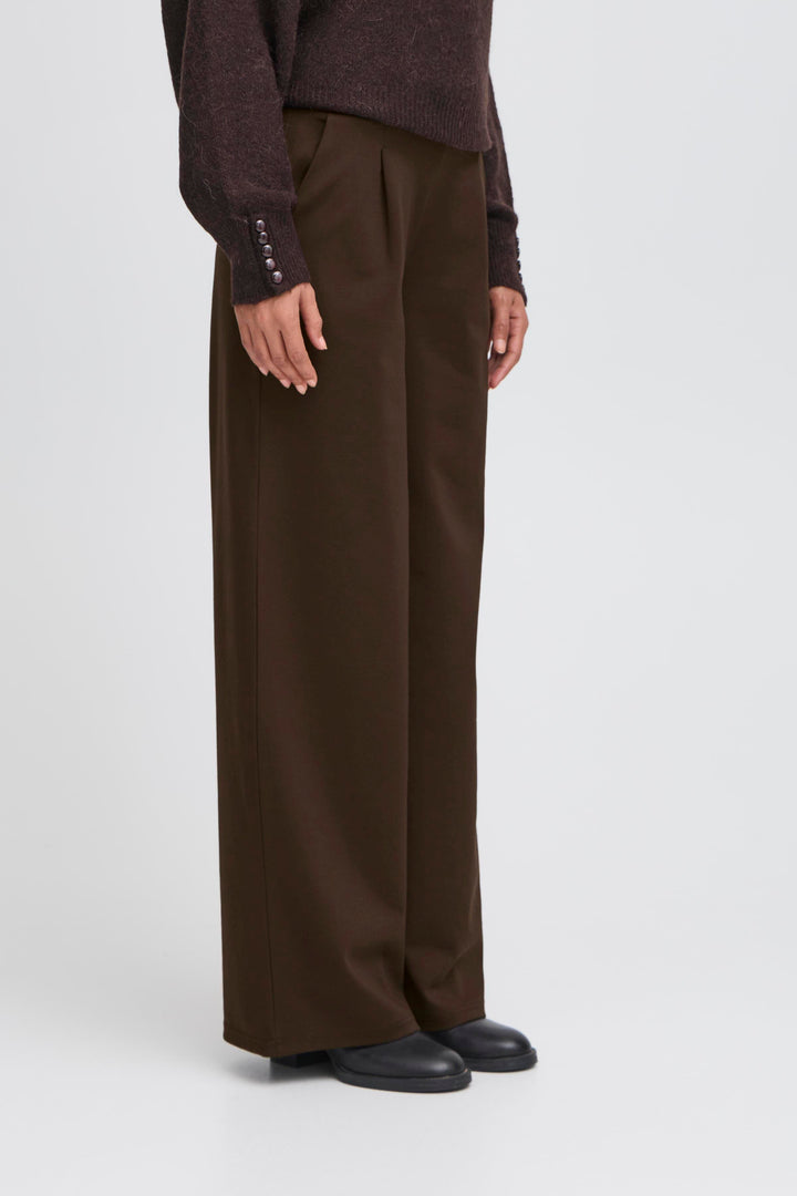 Kate SUS Long Wide Trousers Chocolate Torte