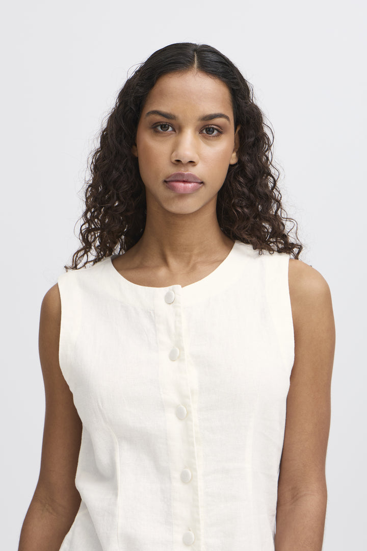 Linno Waistcoat Cloud Dancer