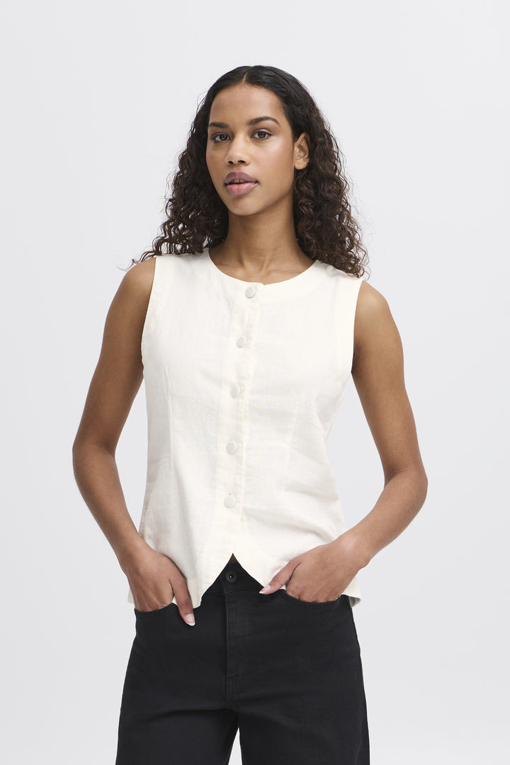 Linno Waistcoat Cloud Dancer