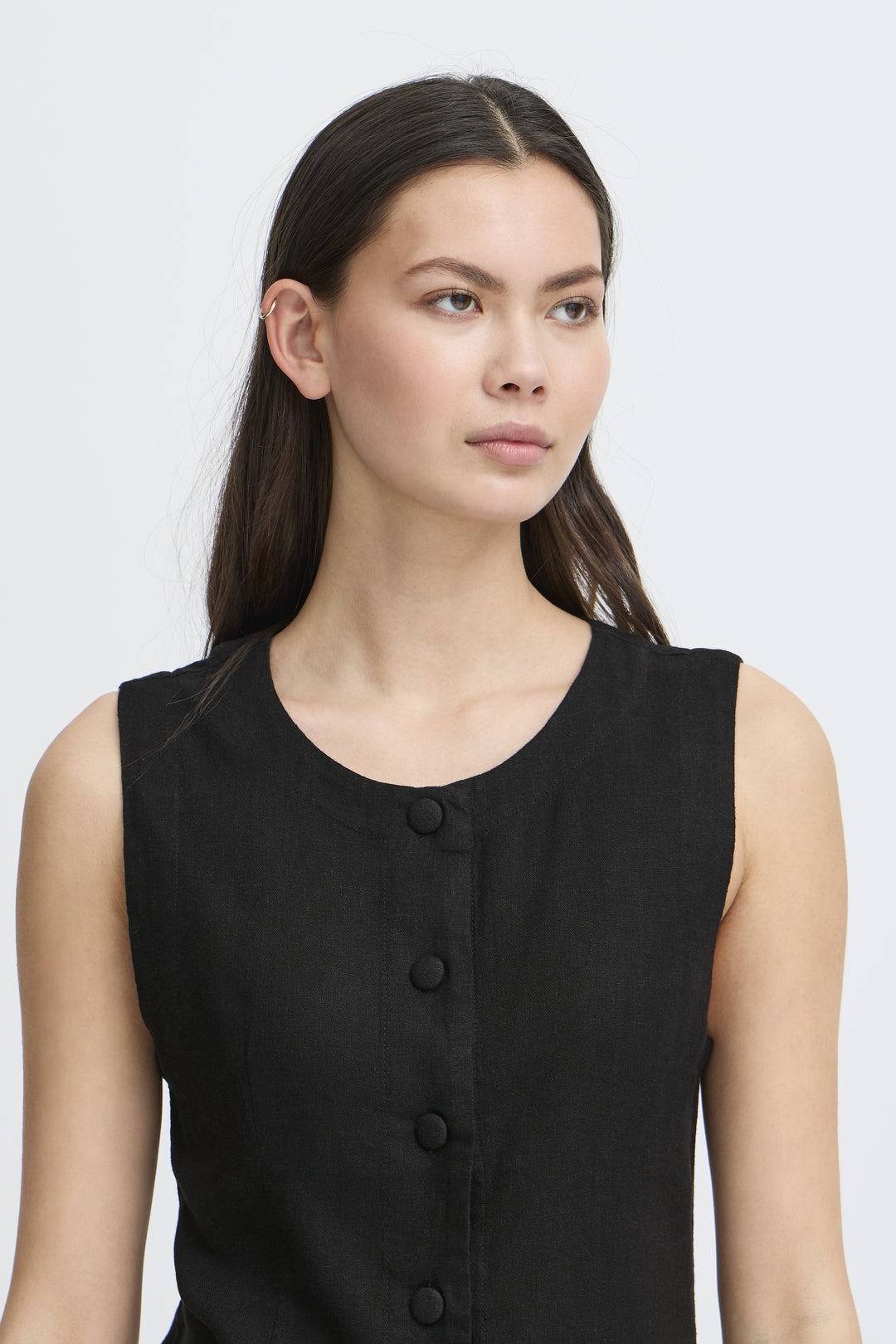 Linno Waistcoat Black