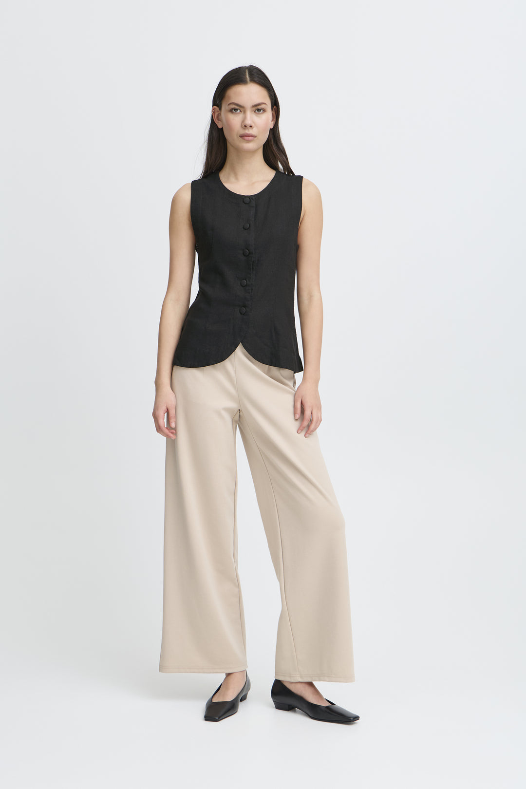 Linno Waistcoat Black
