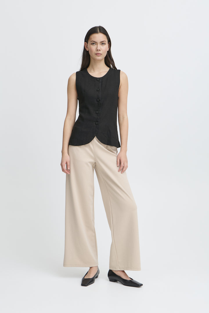 Linno Waistcoat Black