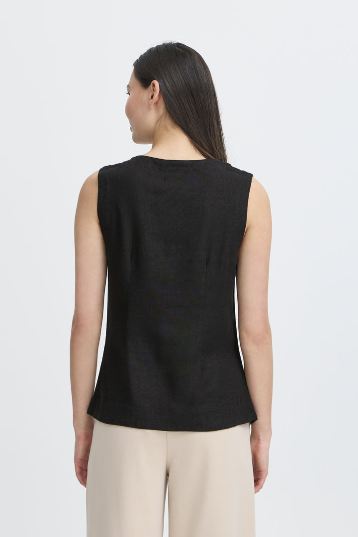 Linno Waistcoat Black