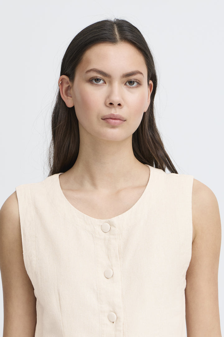 Linno Waistcoat Natural
