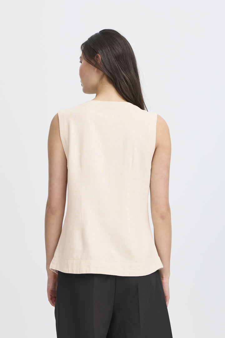 Linno Waistcoat Natural