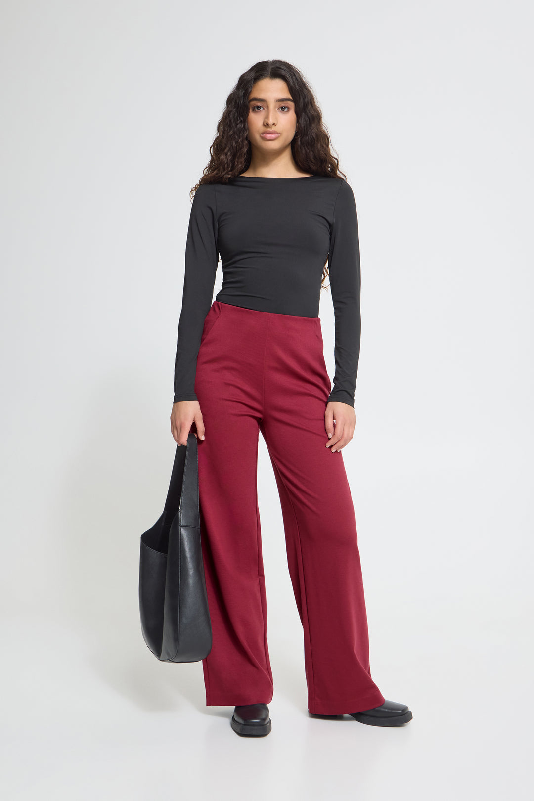 Kate Wide Leg Trousers Rhododendron