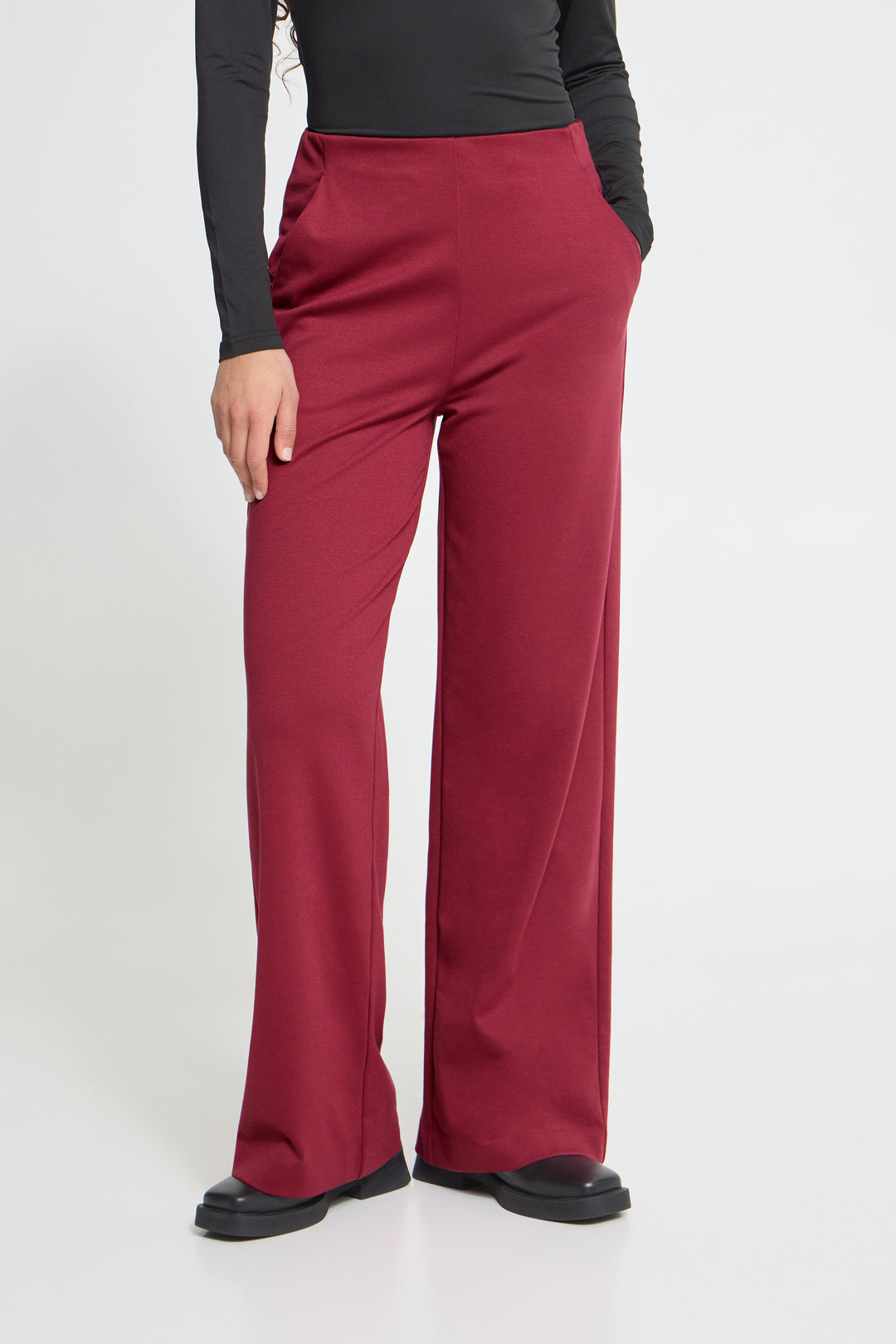 Kate Wide Leg Trousers Rhododendron