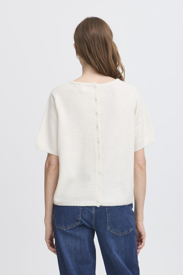 Kamara Short Sleeved Jumper Cloud Dancer