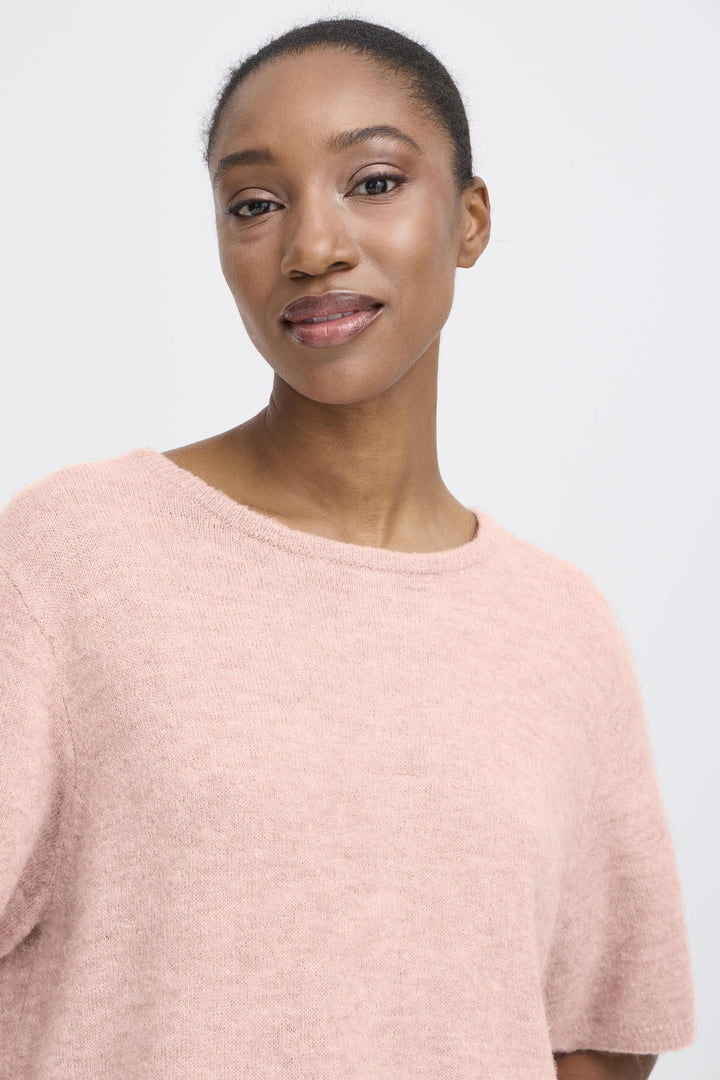 Kamara Short Sleeved Jumper Pink