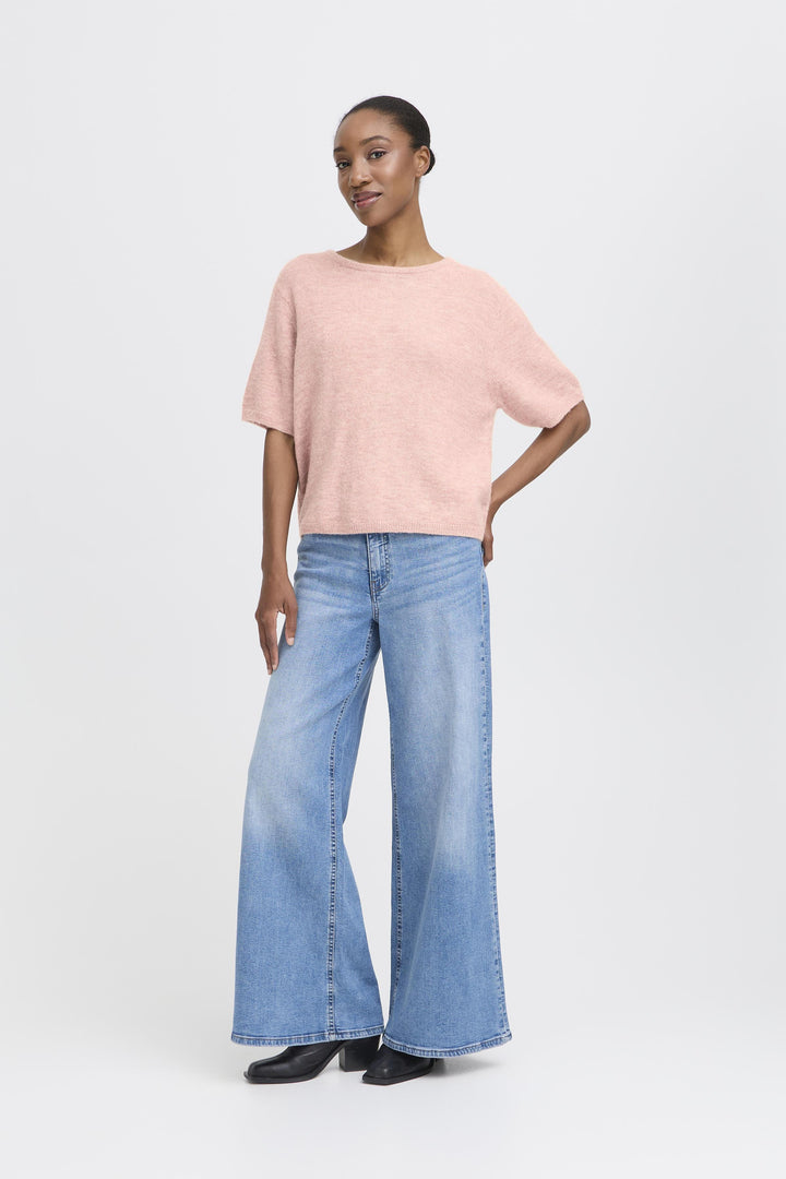 Kamara Short Sleeved Jumper Pink