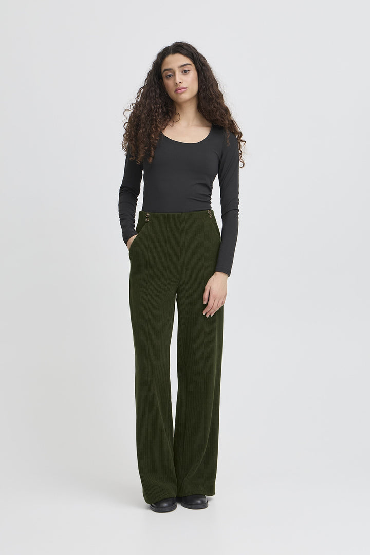 Kate Corduroy Pants Rifle Green