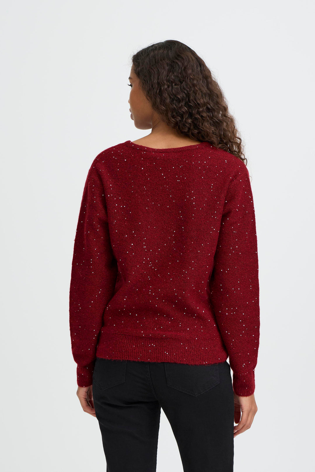Damian Long Sleeved Jumper Red