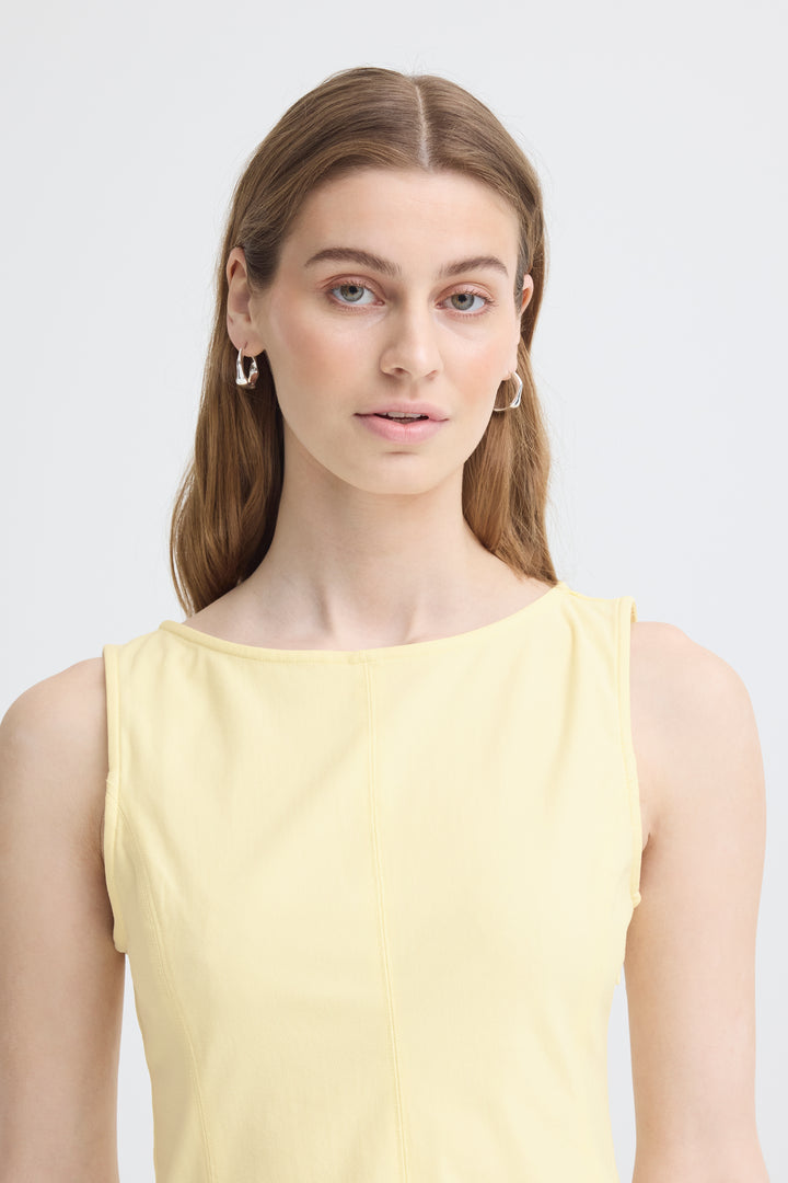 Kate Denim Top Yellow