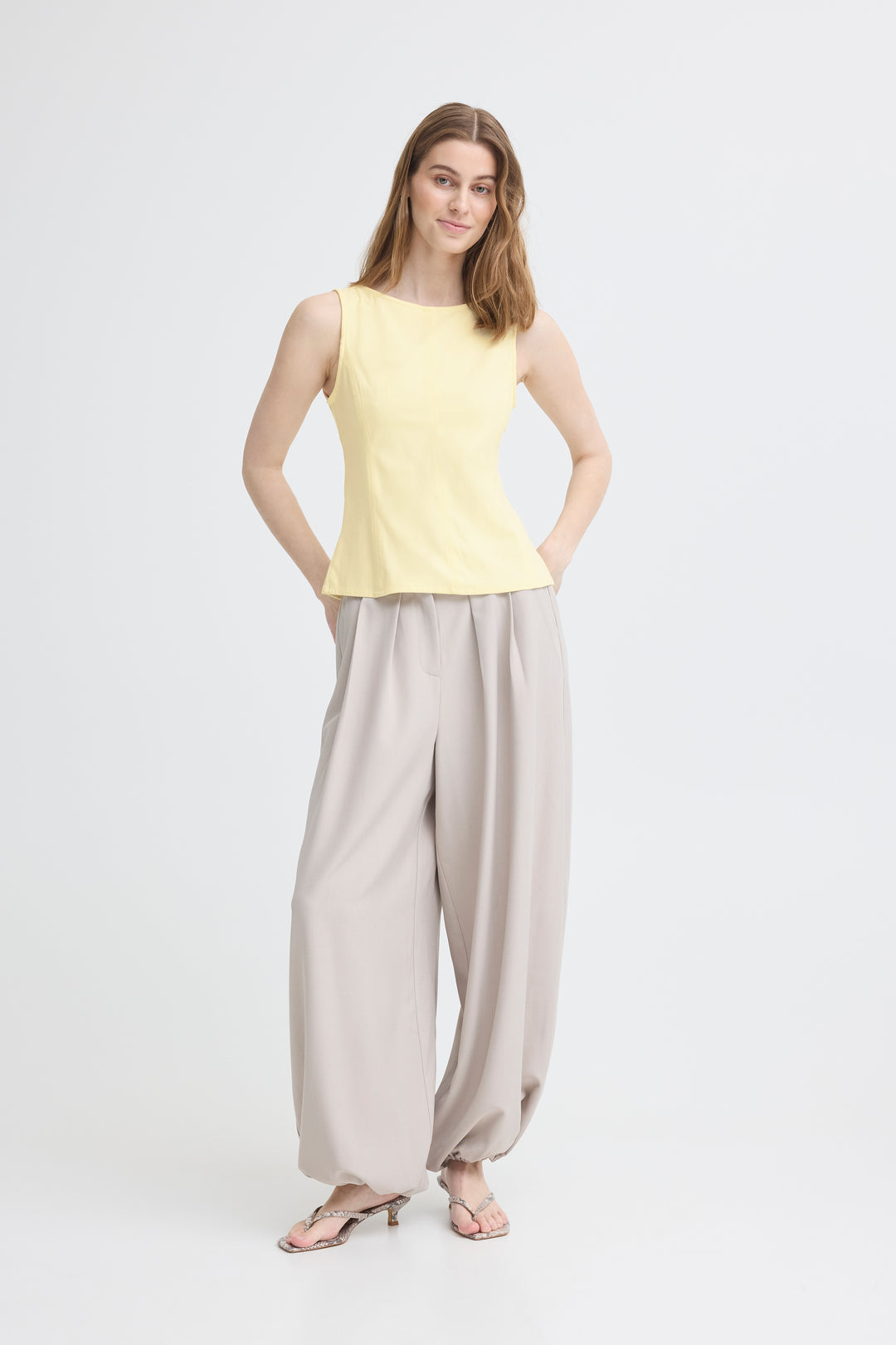 Kate Denim Top Yellow