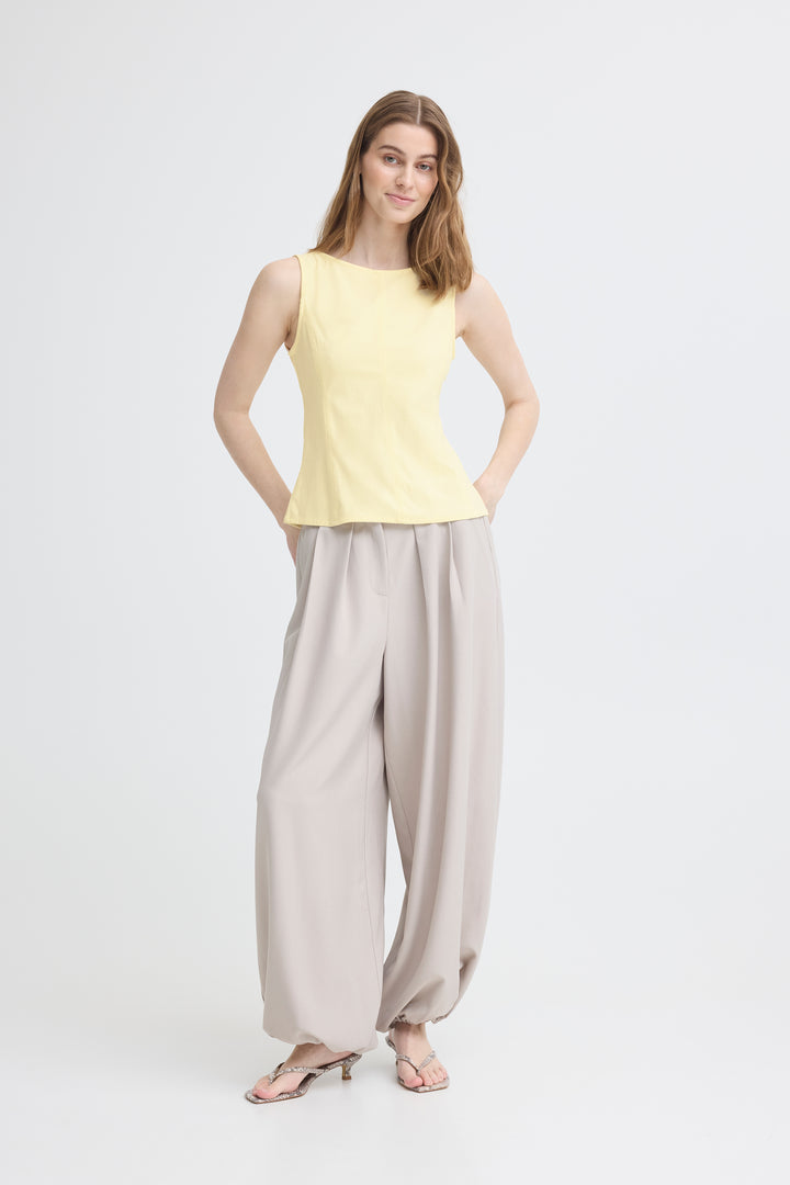 Kate Denim Top Yellow