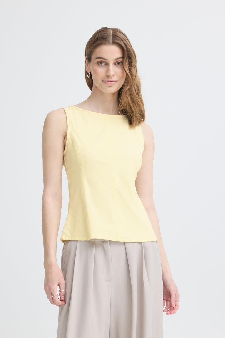 Kate Denim Top Yellow