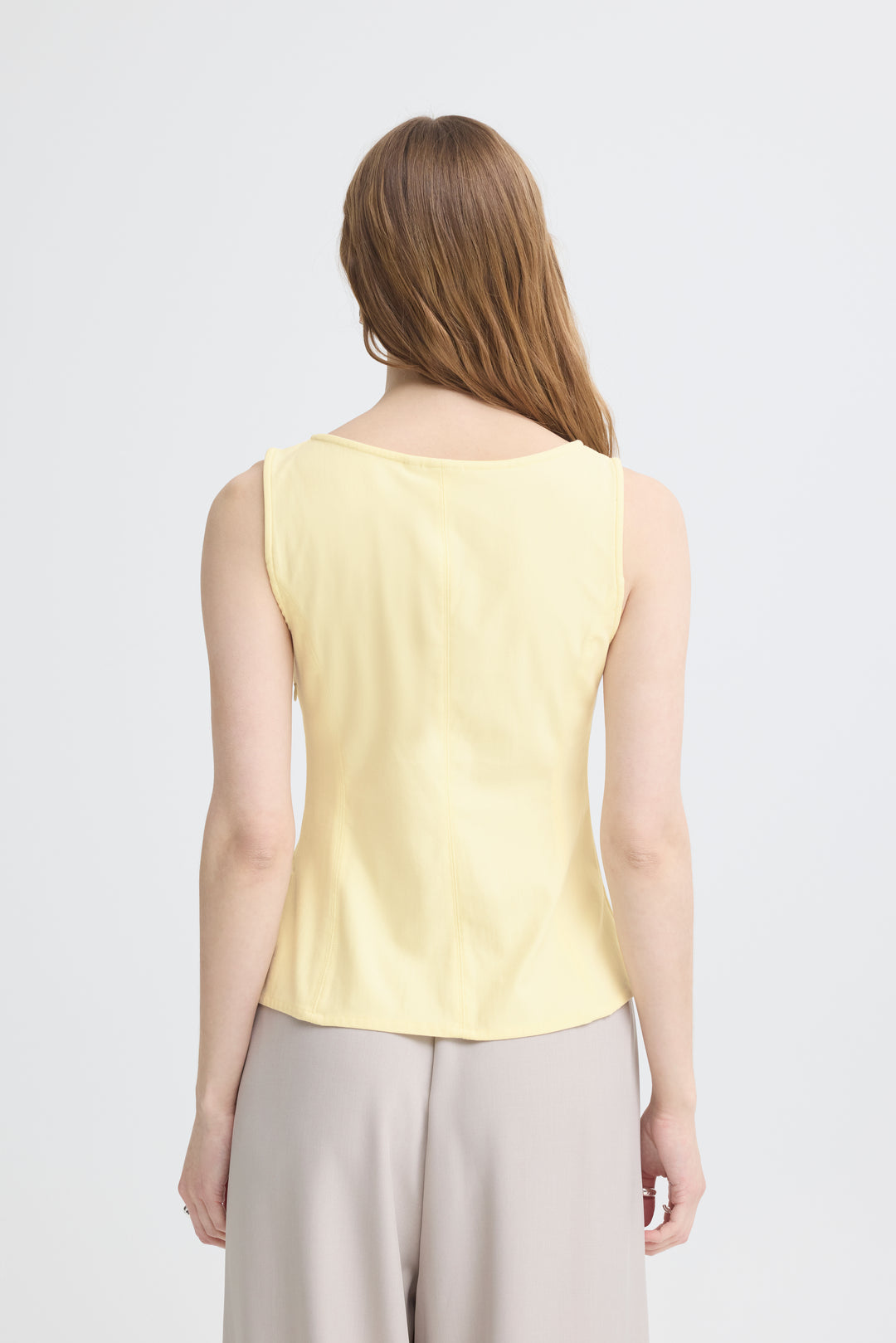 Kate Denim Top Yellow