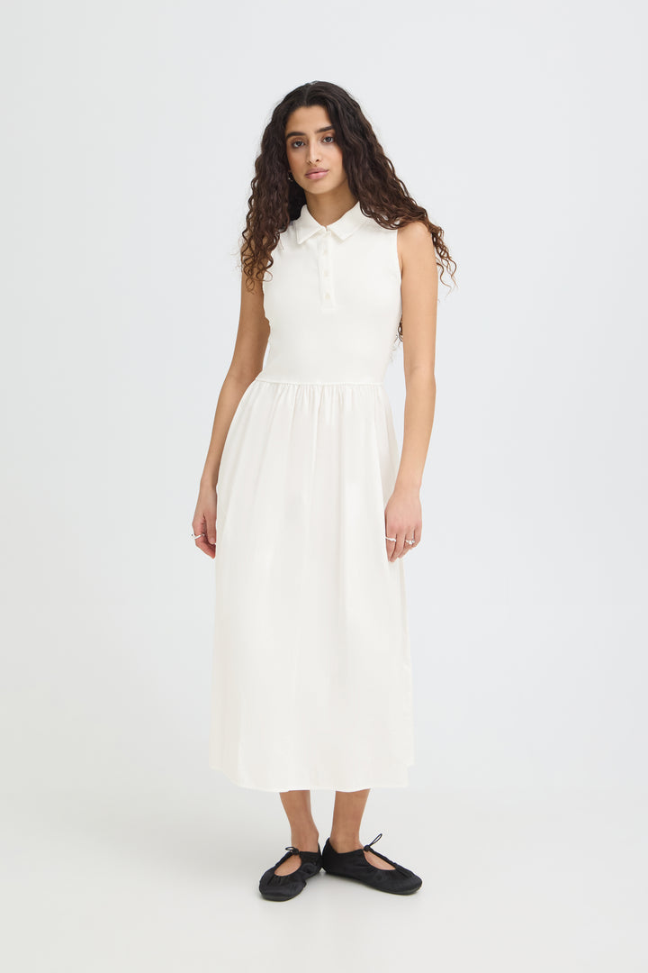 Monna Polo Dress White