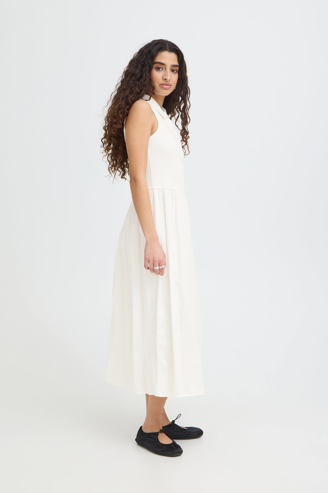 Monna Polo Dress White