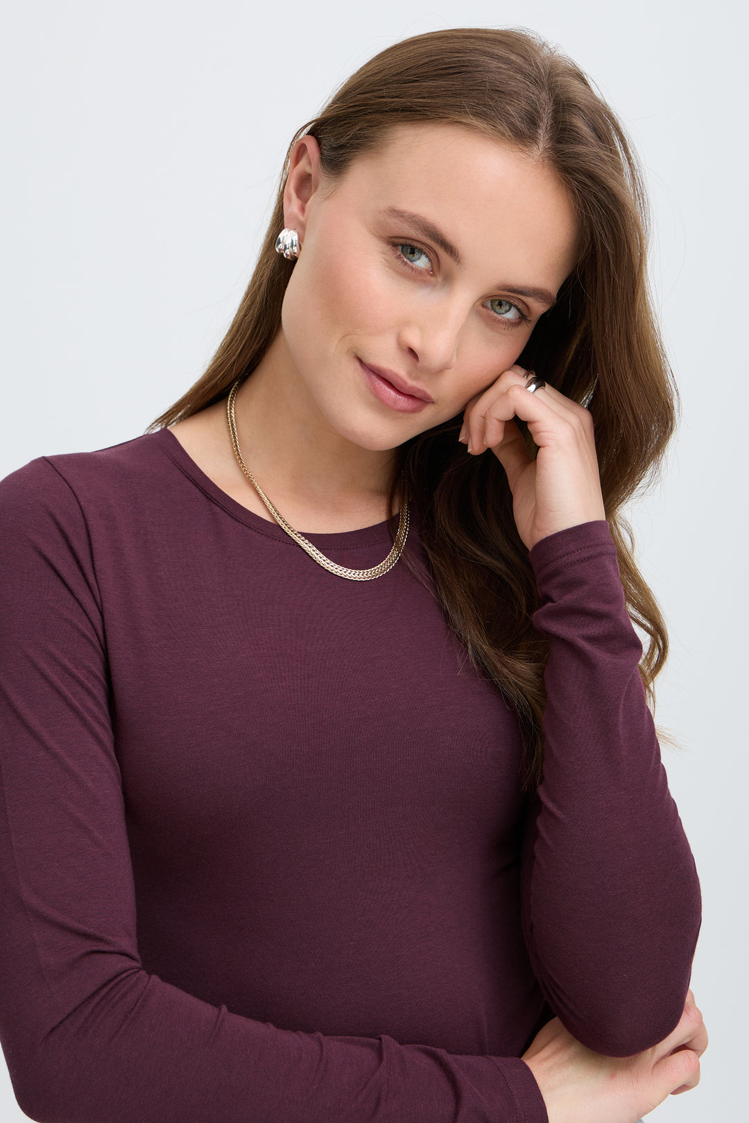 Pamila Long Sleeve T-Shirt Wine