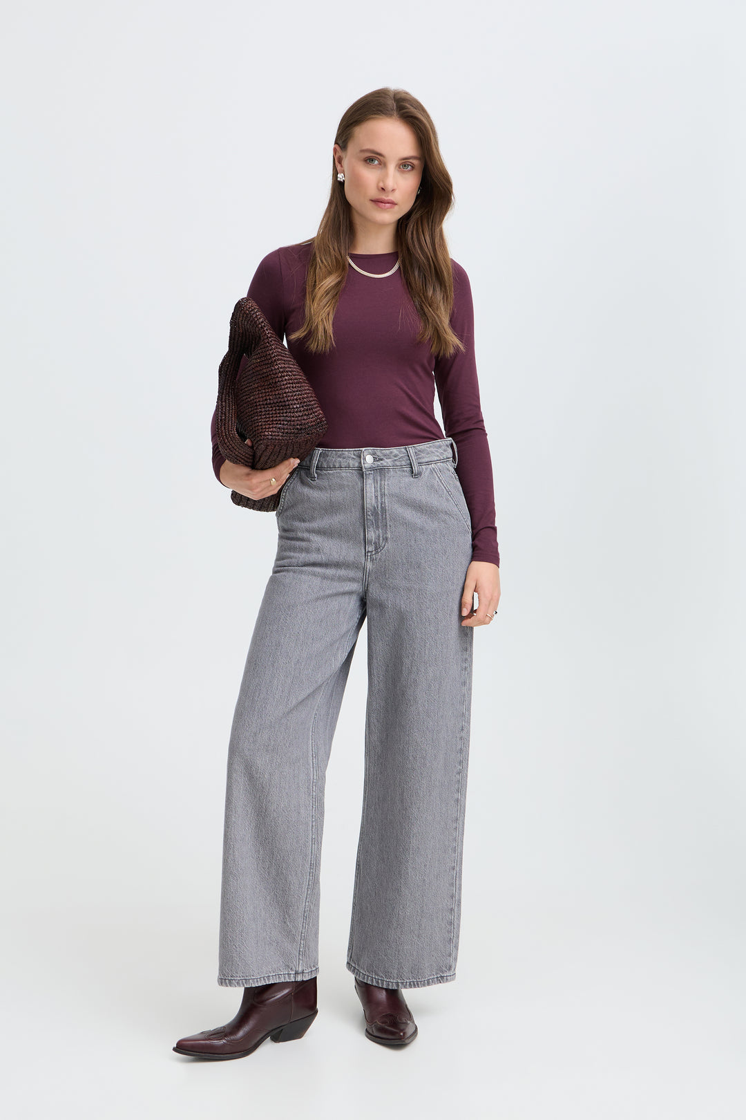 Pamila Long Sleeve T-Shirt Wine