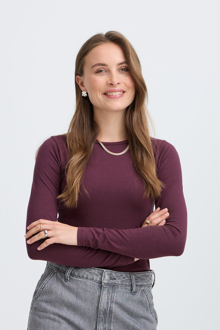 Pamila Long Sleeve T-Shirt Wine