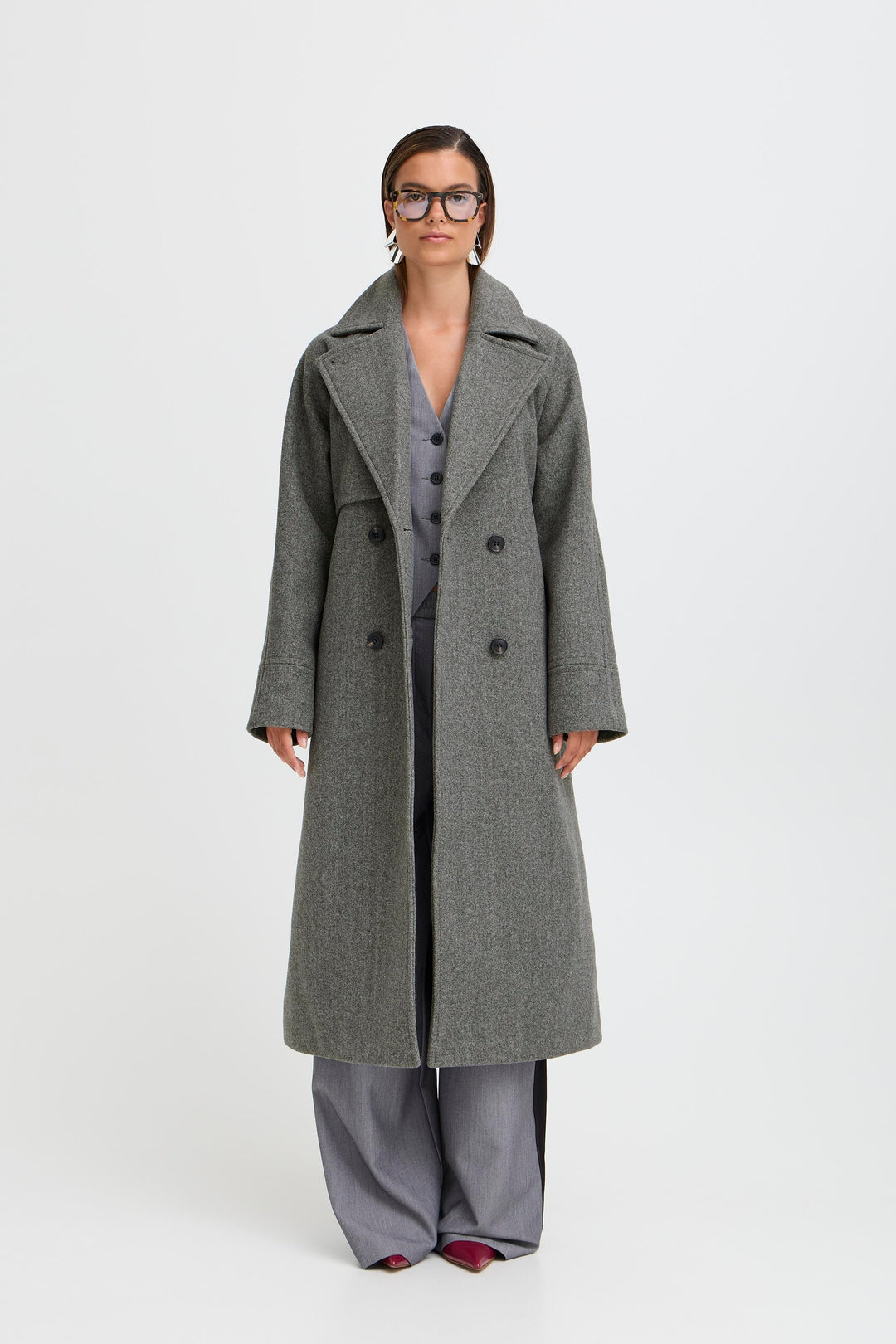 Cilia Trench Coat Grey