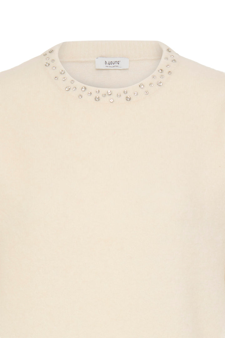Omea Rhinestone Short Sleeve Jumper