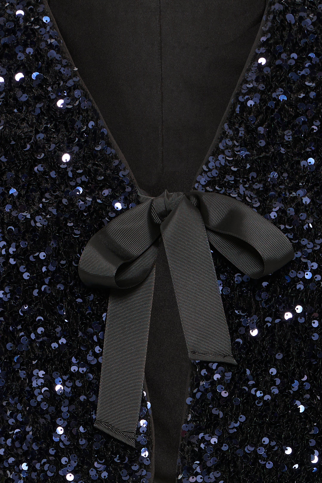 Paillet Bow Jacket Blue