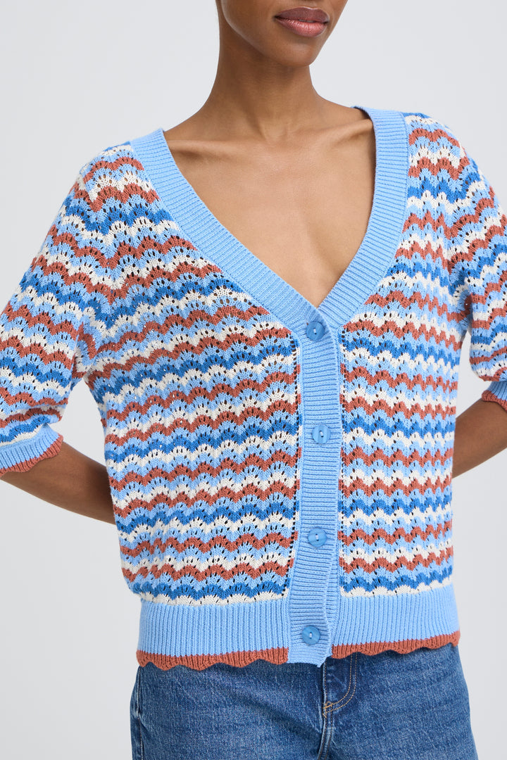 Nero Pointelle Cardigan