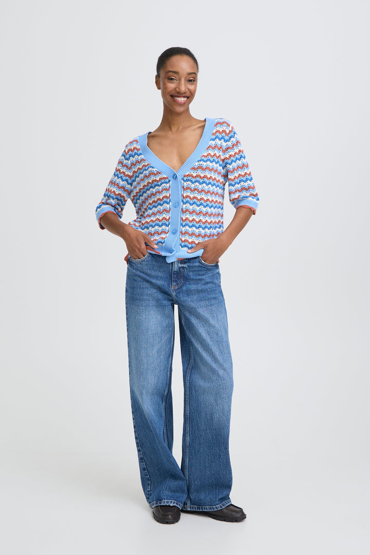 Nero Pointelle Cardigan