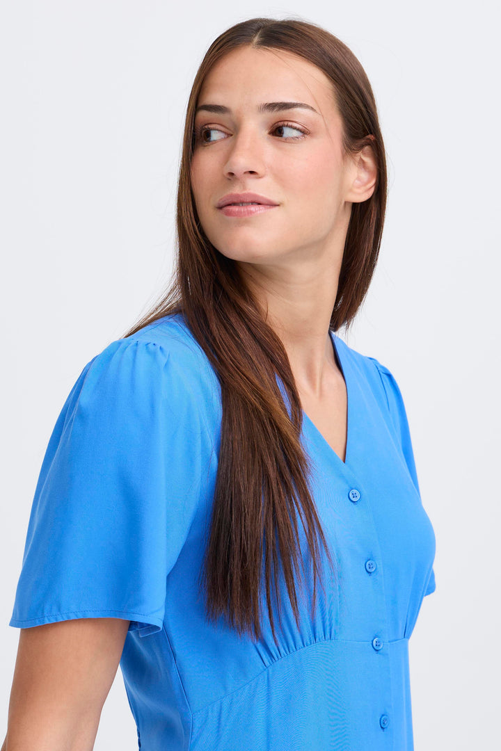 Joella Short VNeck Dress Nebulas Blue