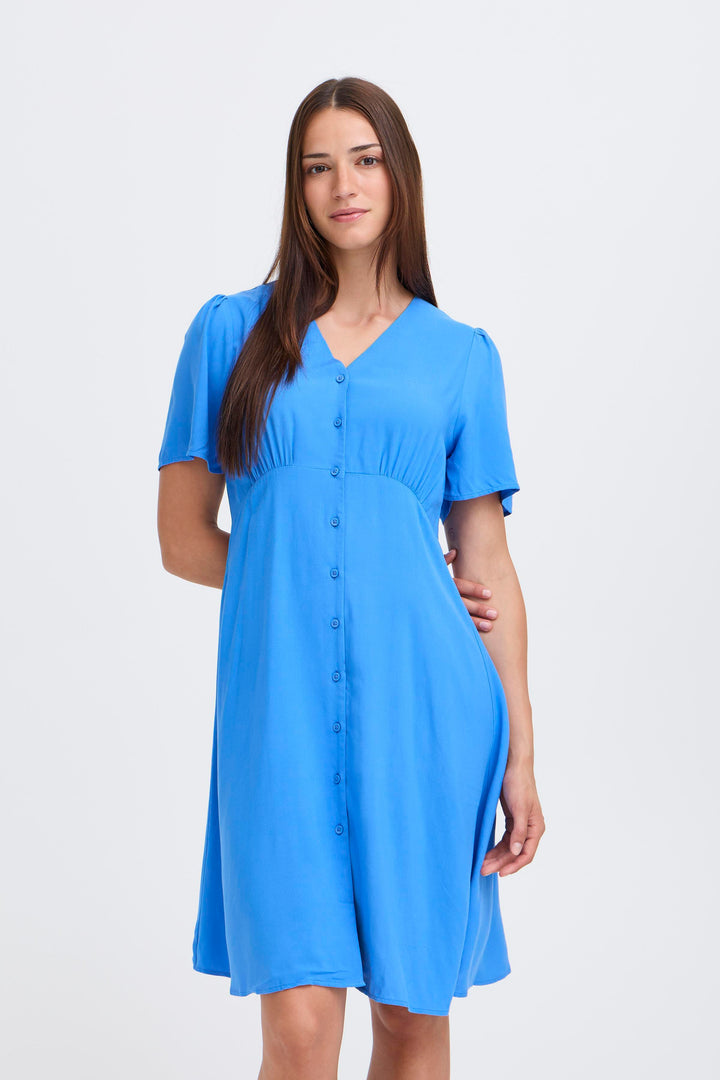 Joella Short VNeck Dress Nebulas Blue
