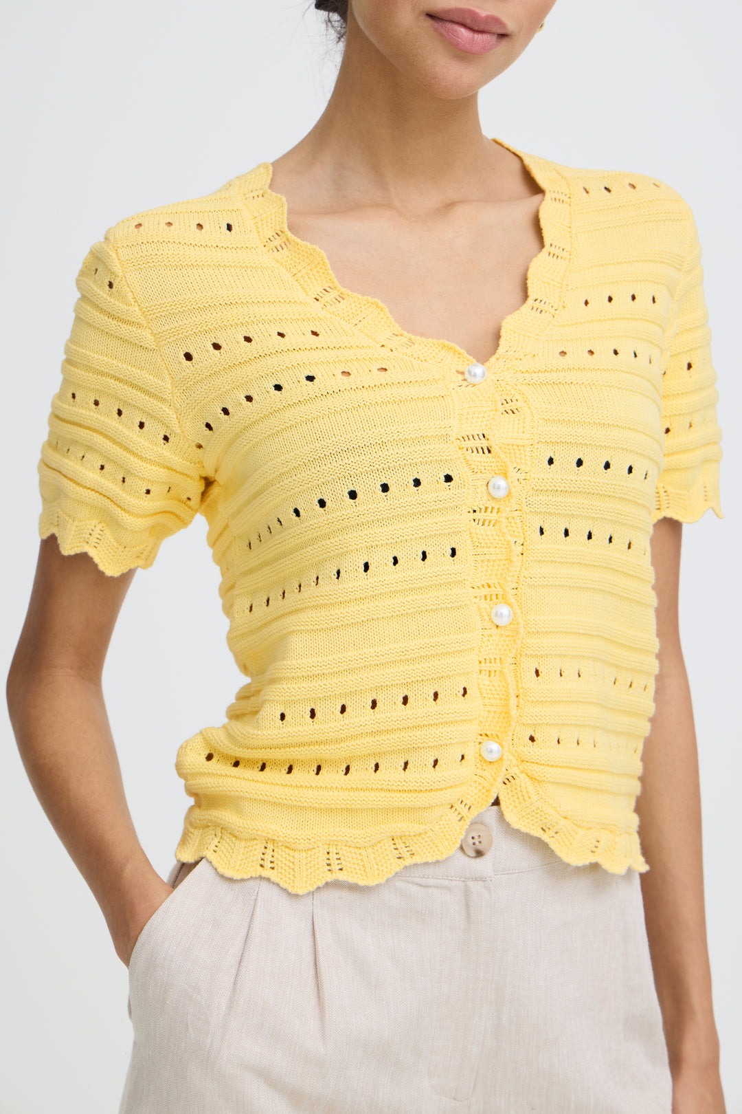 Naski Short Sleeve Cardigan