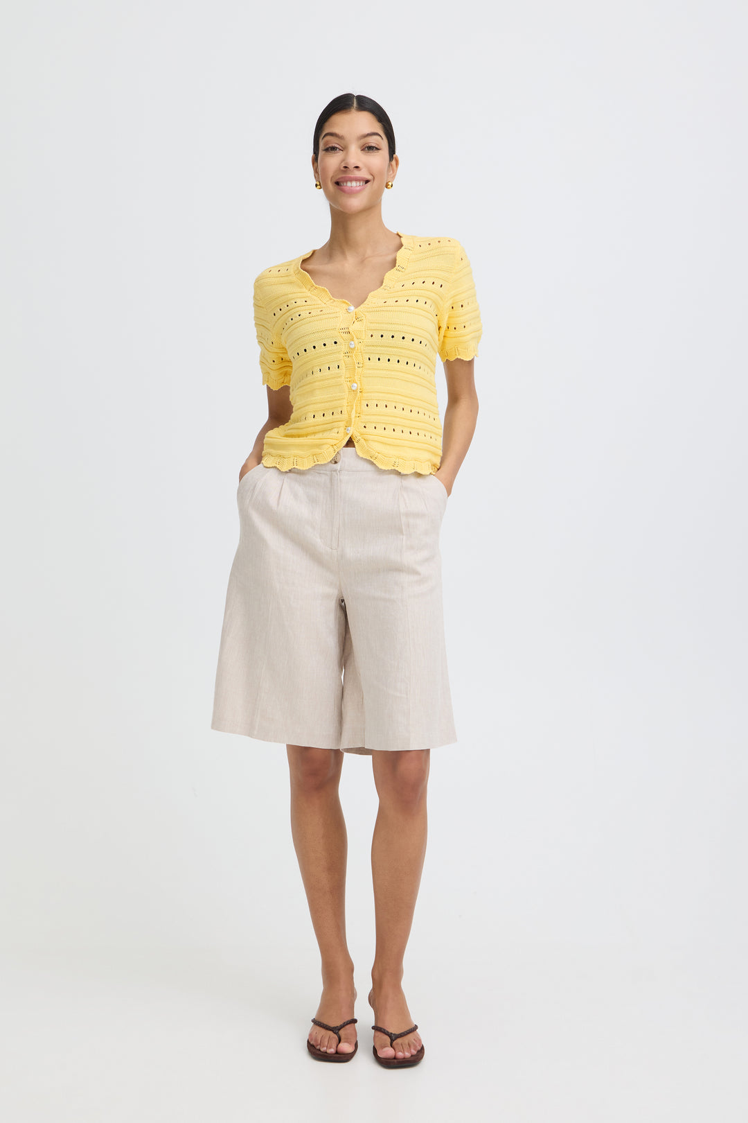 Naski Short Sleeve Cardigan