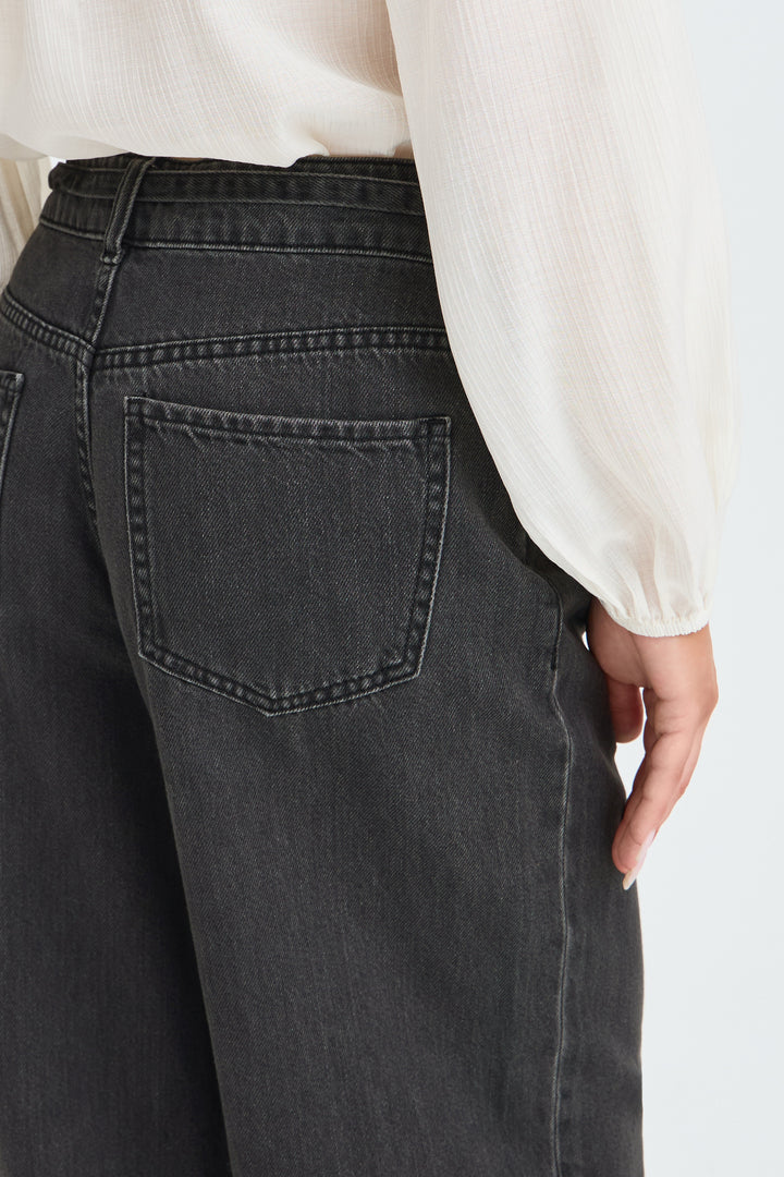 Kimu Belt Jeans Black