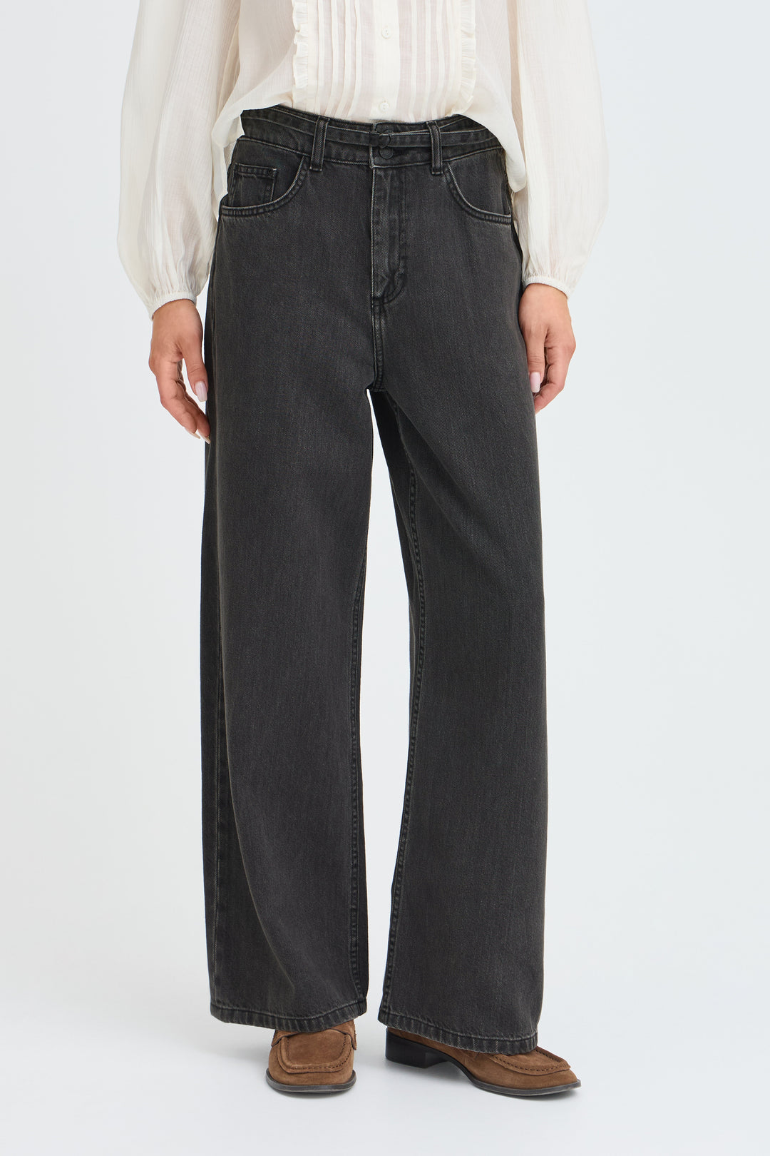 Kimu Belt Jeans Black