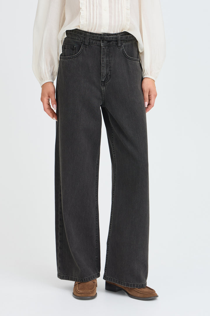 Kimu Belt Jeans Black