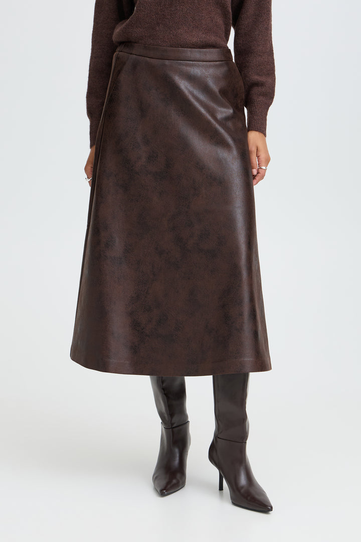 Dimian Skirt Java Brown