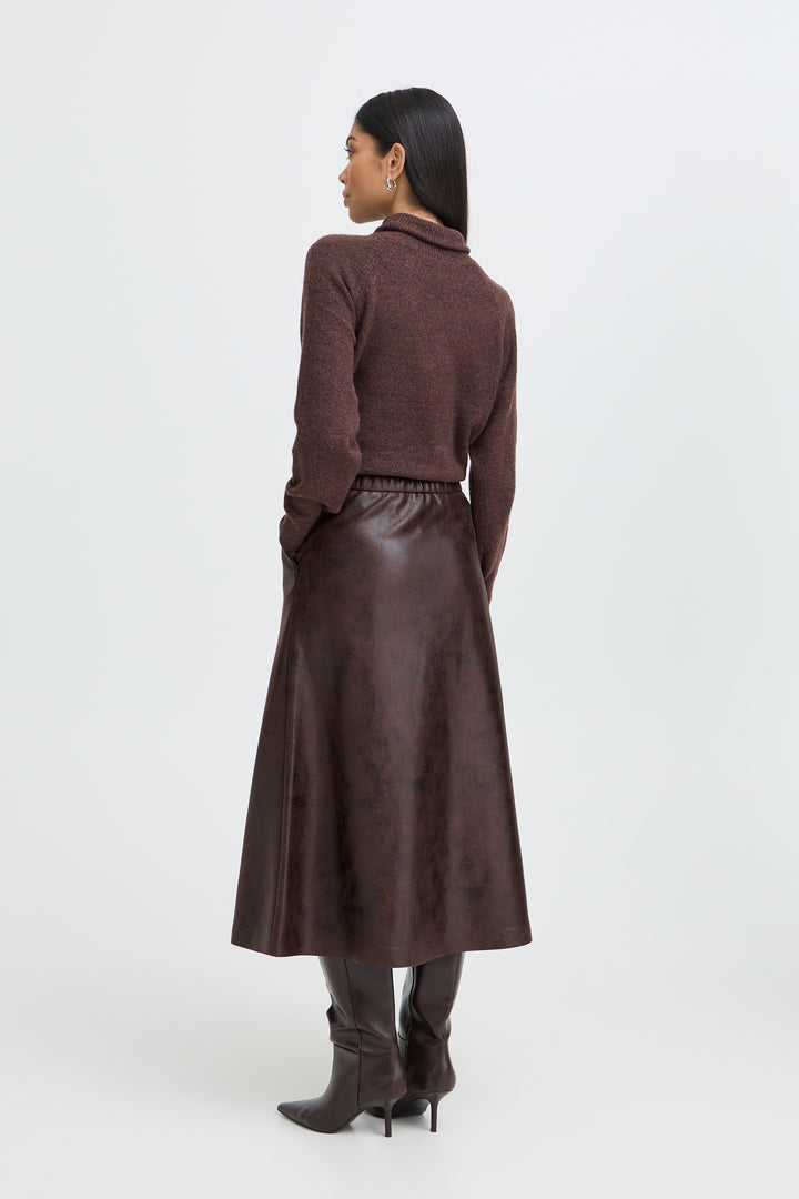 Dimian Skirt Java Brown