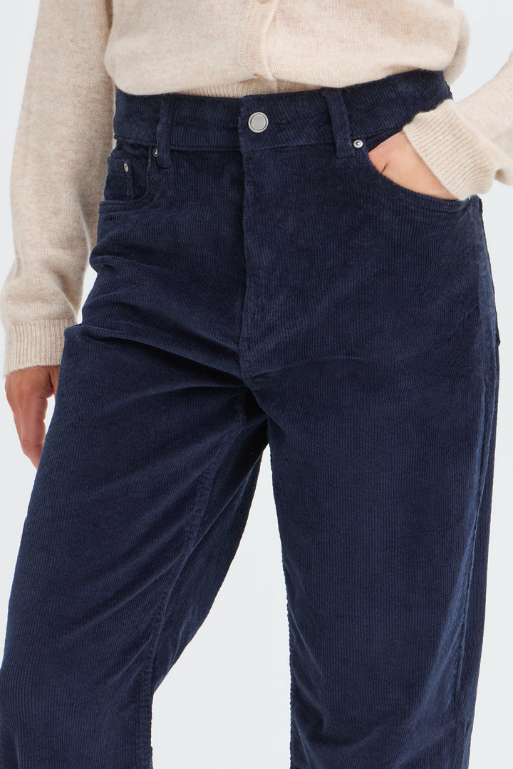 Dasik Cord Pants Dark Saphire Blue