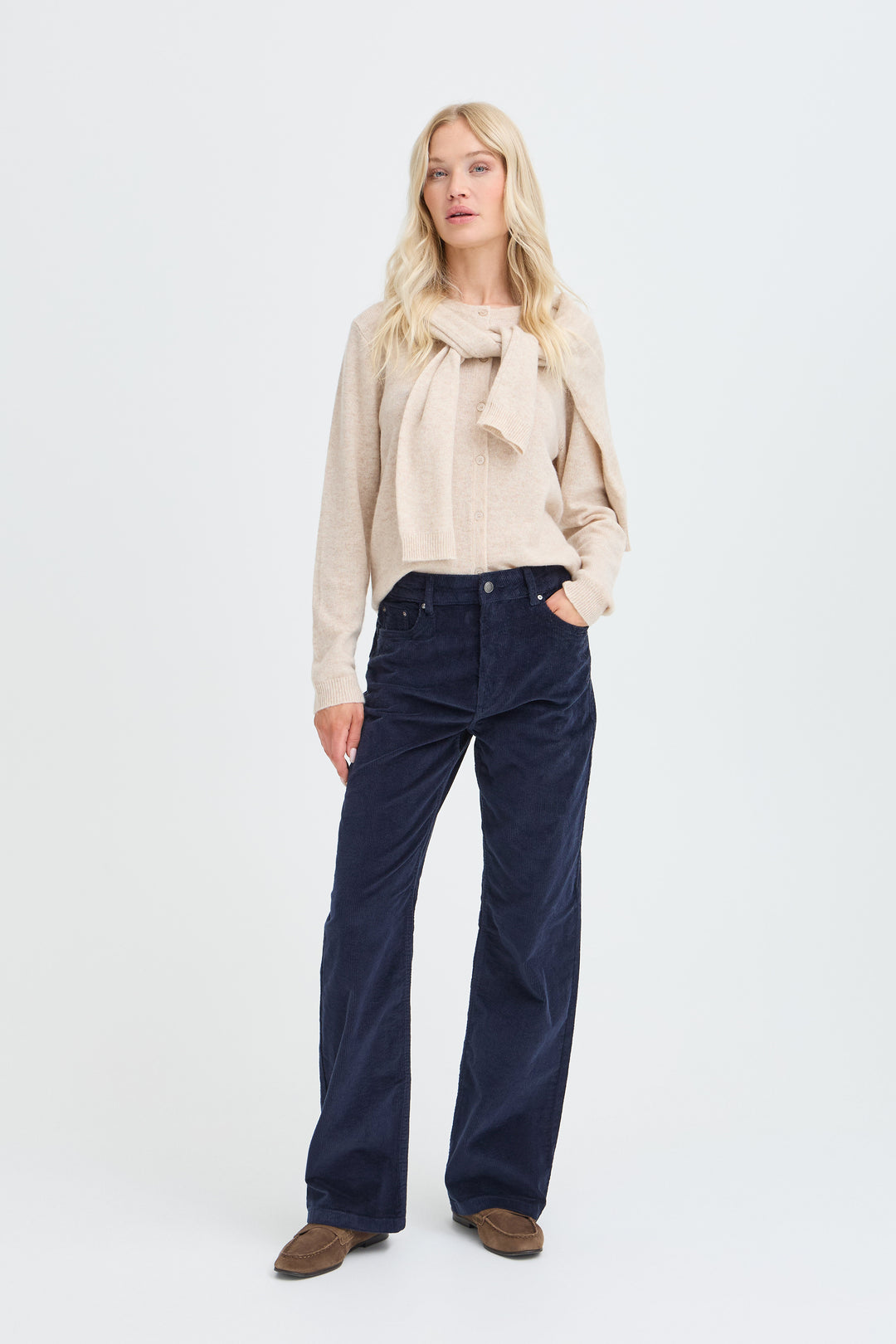 Dasik Cord Pants Dark Saphire Blue