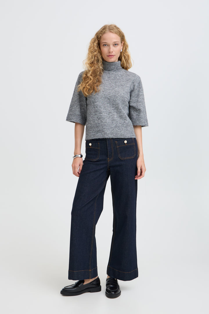 Komma Button Jeans Blue