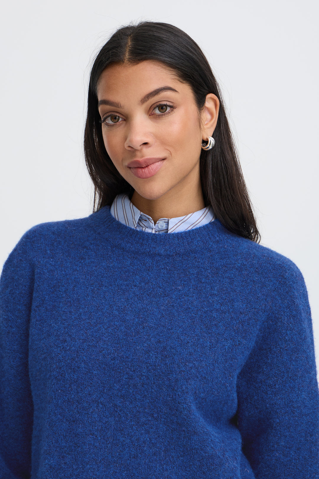 Omea Crew Neck Jumper Blue